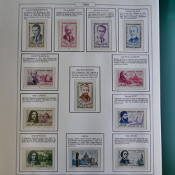 Collection timbres de France 1957-1974 neufs en album AV.