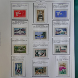 Collection timbres de France 1957-1974 neufs en album AV.