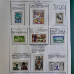 Collection timbres de France 1957-1974 neufs en album AV.