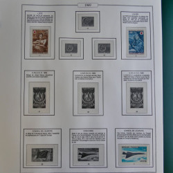Collection timbres de France 1957-1974 neufs en album AV.