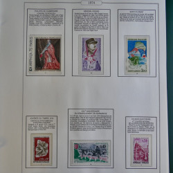 Collection timbres de France 1957-1974 neufs en album AV.