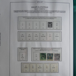 Collection timbres de France 1853-1956 neufs et oblitérés en album AV.