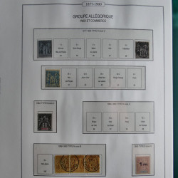 Collection timbres de France 1853-1956 neufs et oblitérés en album AV.