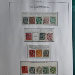 Collection timbres de France 1853-1956 neufs et oblitérés en album AV.