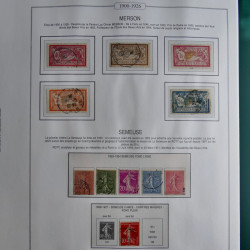 Collection timbres de France 1853-1956 neufs et oblitérés en album AV.