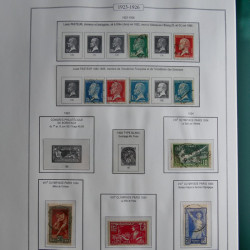 Collection timbres de France 1853-1956 neufs et oblitérés en album AV.