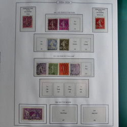 Collection timbres de France 1853-1956 neufs et oblitérés en album AV.