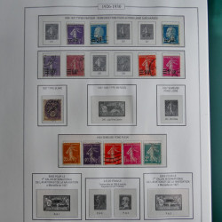 Collection timbres de France 1853-1956 neufs et oblitérés en album AV.