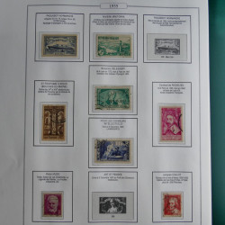 Collection timbres de France 1853-1956 neufs et oblitérés en album AV.