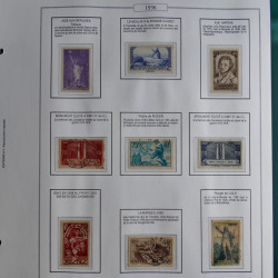 Collection timbres de France 1853-1956 neufs et oblitérés en album AV.