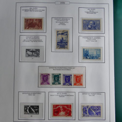 Collection timbres de France 1853-1956 neufs et oblitérés en album AV.