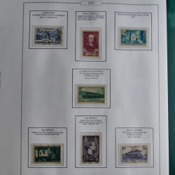 Collection timbres de France 1853-1956 neufs et oblitérés en album AV.