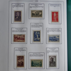 Collection timbres de France 1853-1956 neufs et oblitérés en album AV.