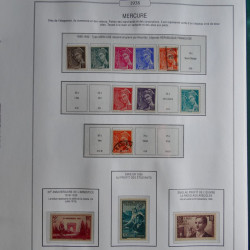 Collection timbres de France 1853-1956 neufs et oblitérés en album AV.