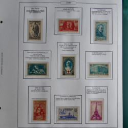 Collection timbres de France 1853-1956 neufs et oblitérés en album AV.