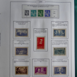 Collection timbres de France 1853-1956 neufs et oblitérés en album AV.