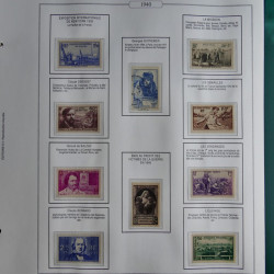 Collection timbres de France 1853-1956 neufs et oblitérés en album AV.