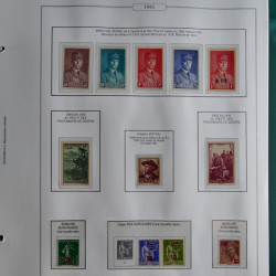 Collection timbres de France 1853-1956 neufs et oblitérés en album AV.