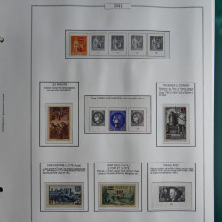 Collection timbres de France 1853-1956 neufs et oblitérés en album AV.