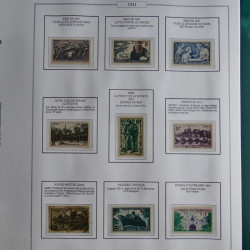 Collection timbres de France 1853-1956 neufs et oblitérés en album AV.