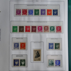 Collection timbres de France 1853-1956 neufs et oblitérés en album AV.