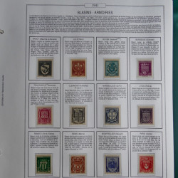 Collection timbres de France 1853-1956 neufs et oblitérés en album AV.