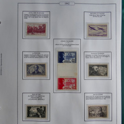 Collection timbres de France 1853-1956 neufs et oblitérés en album AV.