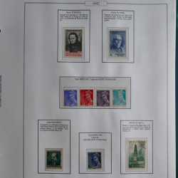 Collection timbres de France 1853-1956 neufs et oblitérés en album AV.