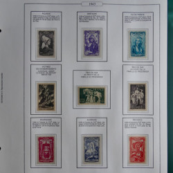Collection timbres de France 1853-1956 neufs et oblitérés en album AV.