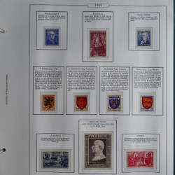 Collection timbres de France 1853-1956 neufs et oblitérés en album AV.
