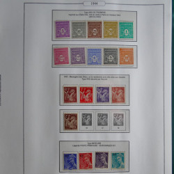 Collection timbres de France 1853-1956 neufs et oblitérés en album AV.