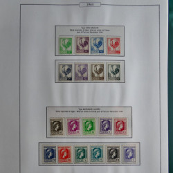 Collection timbres de France 1853-1956 neufs et oblitérés en album AV.