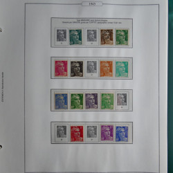 Collection timbres de France 1853-1956 neufs et oblitérés en album AV.