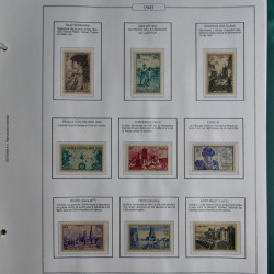 Collection timbres de France 1853-1956 neufs et oblitérés en album AV.
