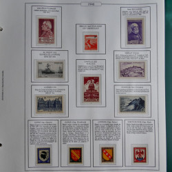 Collection timbres de France 1853-1956 neufs et oblitérés en album AV.