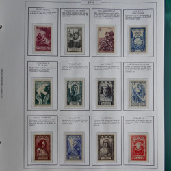 Collection timbres de France 1853-1956 neufs et oblitérés en album AV.