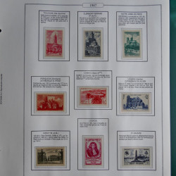 Collection timbres de France 1853-1956 neufs et oblitérés en album AV.