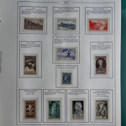 Collection timbres de France 1853-1956 neufs et oblitérés en album AV.