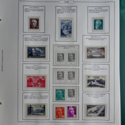 Collection timbres de France 1853-1956 neufs et oblitérés en album AV.