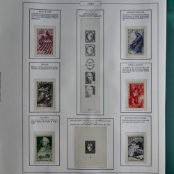 Collection timbres de France 1853-1956 neufs et oblitérés en album AV.