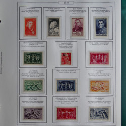 Collection timbres de France 1853-1956 neufs et oblitérés en album AV.