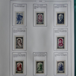 Collection timbres de France 1853-1956 neufs et oblitérés en album AV.