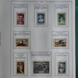 Collection timbres de France 1853-1956 neufs et oblitérés en album AV.