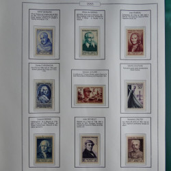 Collection timbres de France 1853-1956 neufs et oblitérés en album AV.