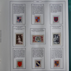 Collection timbres de France 1853-1956 neufs et oblitérés en album AV.
