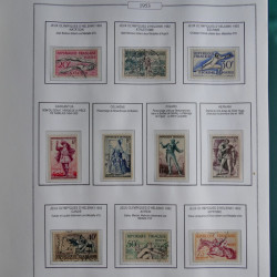 Collection timbres de France 1853-1956 neufs et oblitérés en album AV.