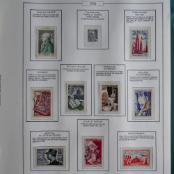 Collection timbres de France 1853-1956 neufs et oblitérés en album AV.