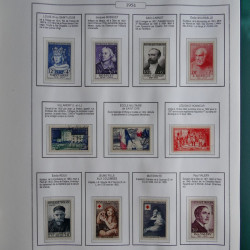 Collection timbres de France 1853-1956 neufs et oblitérés en album AV.