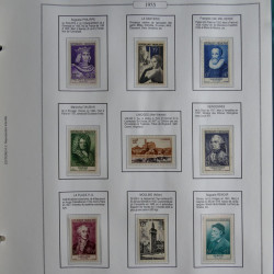 Collection timbres de France 1853-1956 neufs et oblitérés en album AV.