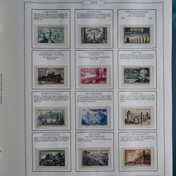 Collection timbres de France 1853-1956 neufs et oblitérés en album AV.